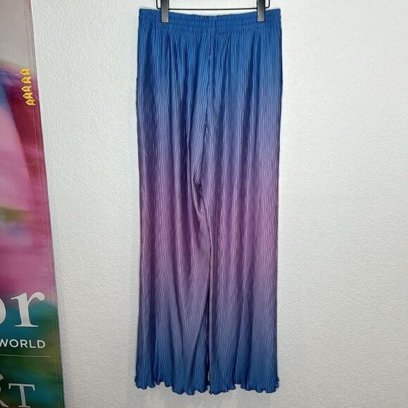 NWT SIMKHAI Dante Ombre Wide Leg Pant in Sheer Lilac Ombre Large Revolve - Picture 7 of 13